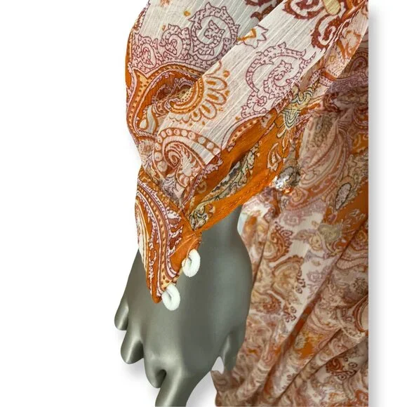 New AKIRA Floral Orange Maxi Dress(never used) - Picture 5 of 9